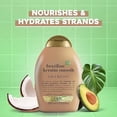 thumbnail image 3 of Ogx Ever Straightening + Brazilian Keratin Therapy Shampoo – Achieve Lustrous, Shiny Hair with Paraben-Free Formula, Enriched with Coconut Oil, Avocado Oil, and Cocoa Butter – 13 Fl Oz, 3 of 3
