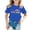 L181 Blue, variant on Curuila Toddler Kids Girls T Shirts Short Sleeve Letter Print Crew Neck Tops For Girls Loose Fit Casual Back To School Clothes Size 1-2 Years