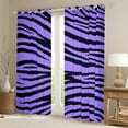 thumbnail image 2 of YST Zebra Print Curtains Black and Purple Blackout Curtains, Wild Animal Theme Curtains & Drapes Safari Bedroom Curtains, Abstract Stripe Window Treatments, 2 of 6