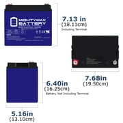 12V 35AH GEL Battery Replaces Goal Zero Yeti 400 Solar Generator