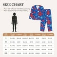 thumbnail image 4 of Honeii Nautical Animals print Women's Pajama Sets Long Sleeve Button Down Sleepwear Nightwear Soft Pjs Lounge Sets-Medium, 4 of 7