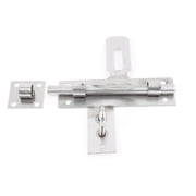 Unique Bargains Gate Stainless Steel Lock Padlock Latch Bolt Hasp Stapler 6.7