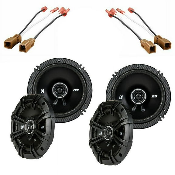 Harmony Accessory Master Water Resistance Car Speakers with Cables, PP Black