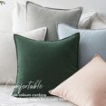 thumbnail image 2 of Juego de 2 fundas de almohada decorativas EMEMA (56 x 56 cm), color verde, 2 of 9
