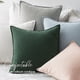 thumbnail image 2 of Juego de 2 fundas de almohada decorativas EMEMA (56 x 56 cm), color verde, 2 of 9