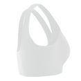 thumbnail image 2 of gyouwnll double women plus size strapless bra bandeau tube removable padded top stretchy white xl, 2 of 5