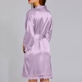 thumbnail image 7 of Alkepwun Kimono Robes for Women Lace Silky Bride Bridesmaids Robe Lightweight Short Satin Robe for Wedding Bridal Birthday Party, 7 of 7