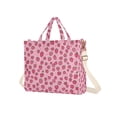 thumbnail image 7 of FORMRS Womens Corduroy Tote Bag Crossbody Shoulder Handbag with Pocket, Strawberry Bliss, 7 of 7