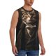 thumbnail image 2 of Fotbe Victorian Gentle Cat Men's Camiseta sin Mangas Estampada para Hombres, Playera Casual para Gimnasio, Entrenamiento, Playa-3X-Large, 2 of 7