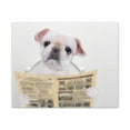 thumbnail image 4 of Cute Dog Reading Newspaper On Toilet Funny Canvas Wall Art for Home Decor Ready-to-Hand, 4 of 18