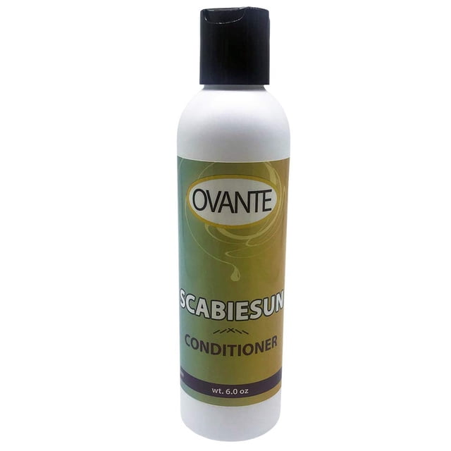 Scabiesun Gel acondicionador para el cabello antipicazón con aceite de árbol de té y azufre para calmar, nutrir y curar el cuero cabelludo seco y escamoso con picazón - 6.0 oz