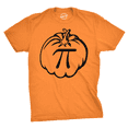 thumbnail image 1 of Pumpkin Pi T Shirt Funny Math Shirt Pie Tee Thanksgiving Fall Autumn T Shirt (Orange) - L, 1 of 3