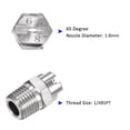 thumbnail image 4 of Uxcell 6pcs 65 Degree Flat Fan Spray Tip 1.8mm Orifice 1/4BSPT Male with Tape, 4 of 7