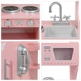 thumbnail image 4 of Cocinita de Madera Little monkey juguete cocina Grande Rosa para Niñas, 4 of 6