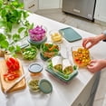 thumbnail image 2 of Juego de recipientes de vidrio para almacenamiento de alimentos de 24 piezas con tapas herméticas, 2 of 7