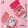 thumbnail image 4 of Hello Kittys Sanrios My Melody Littletwinstars caja de almacenamiento de escritorio de dibujos animados Kawaii, papelería de algodón, organizador de joyas, regalo, 13Cm, 4 of 4