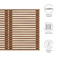 thumbnail image 5 of Wall Mount Headboard, Queen Size, Walnut, Wood, Mid Century Bedroom, Modern Contemporary HB35759, 5 of 7