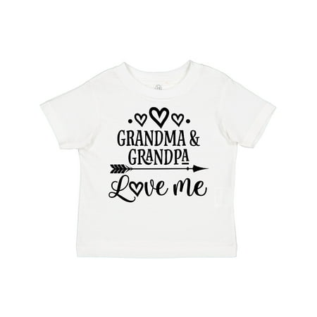 

Inktastic Grandma Grandpa Love Me Arrow Gift Toddler Boy or Toddler Girl T-Shirt