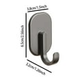 thumbnail image 3 of Hooks 30 LBS Hooks Cruise Black Heavy Duty Strong Neodymium Swivel Hook, 3 of 8