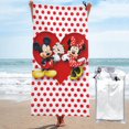 thumbnail image 1 of Toalla de playa de Mickey Mouse, suave, de secado rápido, resistente a la arena, para piscina, yoga, gimnasio, camping, toallas de baño ligeras, regalo para niños, niñas, niños y adultos, 27,5 x 55, 1 of 1