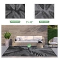 thumbnail image 2 of DEORAB 9'x12' Outdoor Rugs Patio Waterproof Outside Mat Reversible Plastic Camping Carpet,Black & Grey, 2 of 9