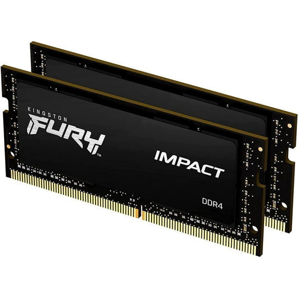 Kingston Fury Impact 16Go 3200MHz DDR4 SO-DIMM Dual Memory Kit (2 x 8Go) (KF432S20IBK2/16)