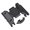 Black, variant on Yihuala Gear Box for Base Transmission Skid Plate 1:24 Full Scaled Part for Remote Control 4WD SCX6