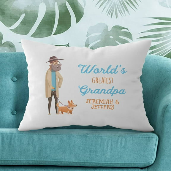 Personalized Pillow Case for Grandpa