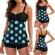 thumbnail image 2 of Conjunto de tankini con tiras en la espalda para mujer, traje de baño de dos piezas, ropa de playa Fridja nalpqowj51125, 2 of 8