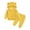Yellow, variant on WUANDIXFA Cute Newborn Boy Outfits 3 6 12 18 24 Months Newborn Infant Baby Boys Girls Bear Ear Hooded Zipper Sweatshirt Pants Outfits,Pink,12-18 Months