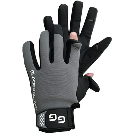 

Glacier Glove Elite Angler Slit Finger Gloves - Medium - Black