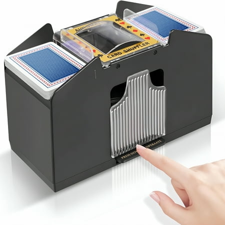 BESTSKY 6 Deck Automatic Card Shuffler,Playing Card Shuffler Electric for Poker,UNO,Home Card Game,Texas Hold'em,Blackjack