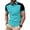 Sky Blue-Tshirts for men, variant on Golf Shirts for Men Short Sleeve Lapel Buttons T-Shirts Color Block Quick Dry Tshirt Summer Casual Workout Tee