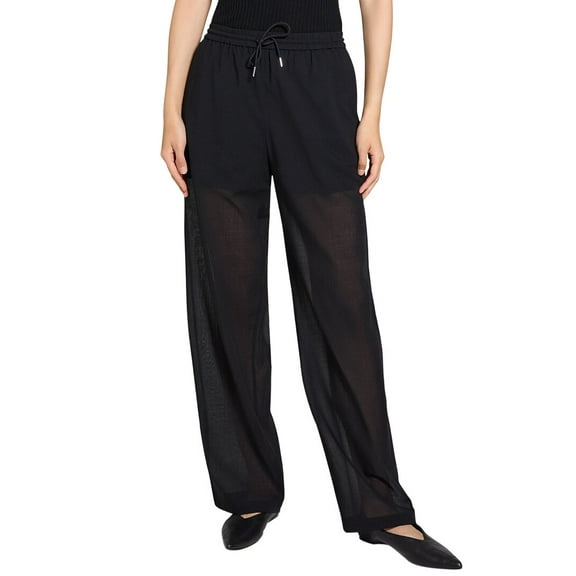 Theory womens  Drawcord Pull On Pant, s, Black