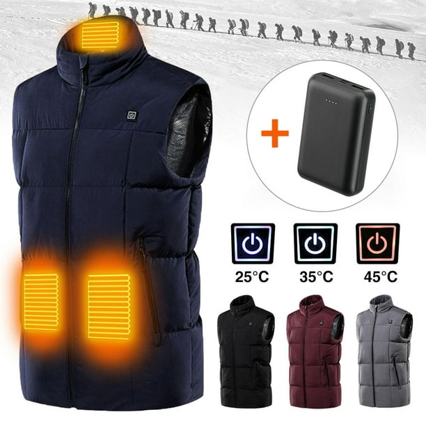 Bellella Electric Heated Vest Coat Heated Jacket USB Battery Pack