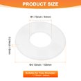 thumbnail image 3 of Uxcell 1-Pack Brida Dividida de Pared, Cubierta Redonda Autoadhesiva de ABS para Tubo de 44mm/1.73in [Blanco, 6mm/0.24in H], 3 of 6