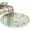 Beige, variant on Round Area Rugs Collection 3 Ft, Spring Green Leaves Non-Slip Residential Carpet, Japanese Koi Fish Birds Vintage Indoor Crawling Mats Doormat Runner Rugs Play Mat for Bedroom