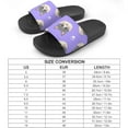 thumbnail image 2 of GZHJMY Stylish Slides for Women Men, Cute Cartoon Cats and Paws Isolated Soft Flexible Slip-on Sandals Slippers, 2 of 7