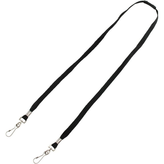 Advantus, AVT76113, Face Mask Lanyard, 10 / Pack, Black