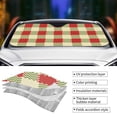 thumbnail image 5 of ZNDUO Red Retro Plaid Pattern Car SUV Windshield, Medium Size UV Rays and Heat Sun Visor Protector Foldable Sun Shade Car Windshield, 5 of 8