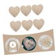 thumbnail image 4 of 6Pcs Heart Shaped Table Placemats High Temperature Resistant Dining Mats for Kitchen Table Protection and Decorative Home Supply,10cm,gold, 4 of 5