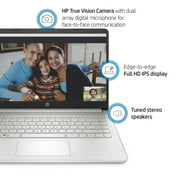 HP 14 FHD, AMD Ryzen 3-3250, 4GB RAM, 128GB SSD, Silver, Windows 11 (S mode), 14-fq0110wm