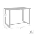 thumbnail image 3 of Armen Living Alegria Outdoor Patio Bar Height Dining Table in Aluminum, 3 of 9