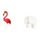 thumbnail image 5 of Figura Decorativa De Jardín Con Forma De Elefante Y Flamenco, Ideal Para Decorar Jardines En Primavera Y Fiestas. Estatua Coleccionable Con Almohadillas Antideslizantes Para Mesa., 5 of 8