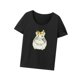 thumbnail image 1 of Camiseta de mujer con cuello redondo, informal, con estampado de animales, camisetas de manga corta a la moda S, 1 of 8