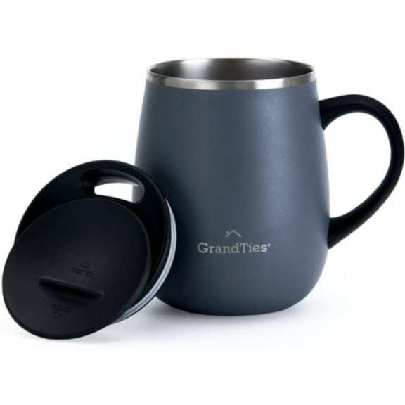 Grandties 16-oz Insulated Coffee Mug - Stone Grey