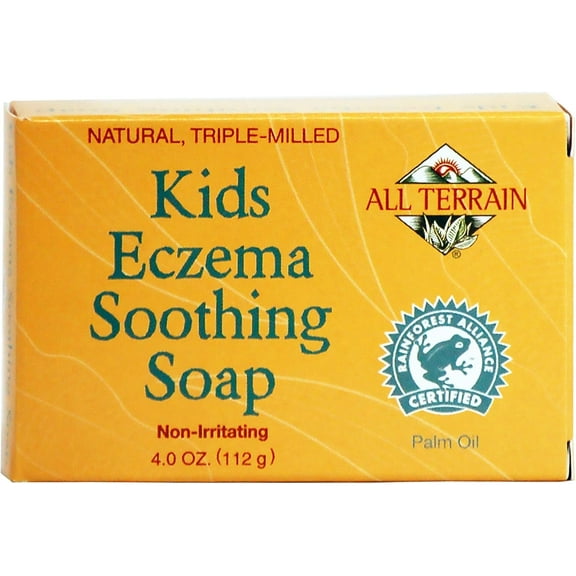 All Terrain Kids Eczema Soothing Soap Bar, 4oz, To Cleanse & Soothe Kids' Itchy, Irritated Skin
