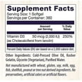 Healthy Origins Vitamin D3 - 2000 IU - 360 Softgels Vitamin D - Walmart.com