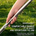 thumbnail image 5 of Weed Puller Tool with Wheels, Stand-Up Weeder Stainless Steel Claw for Gardening Patio Lawn Sidewalk Driveways Weeds, 5 of 5