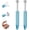 Blue-2pcs, variant on 2Pcs Piercing Ball Grabber Tool for Changing Jewelry, Stianless Steel Flat Back Earring Applicator Internally Threaded Push Pin Piercing Grabber Tool, Anti Slip 4 Claw Gem Ball Grabber Tool